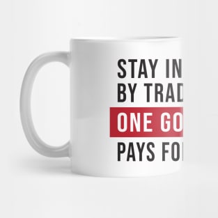 Trend Following Trading Strategy Quote: Inspirational Investment Tips Mug